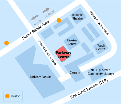 No.1 Marine Parade Central #12-02 Parkway Centre Singapore 449408 (above McDonald)